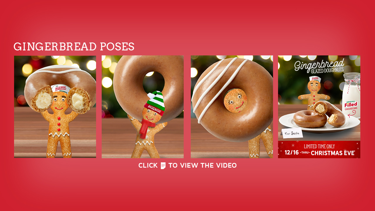 Krispy Kreme Gingerbread Original Glaze Doughnut Promotion